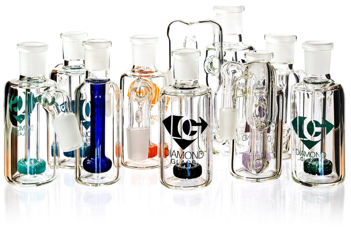 Ash Catchers for Bongs Water Pipes Rigs made of glass silicone