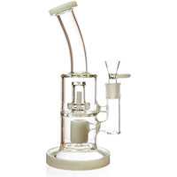 11" Rig w/ Showerhead + Hammer Perc, by Diamond Glass (free banger included) - BKRY Inc.