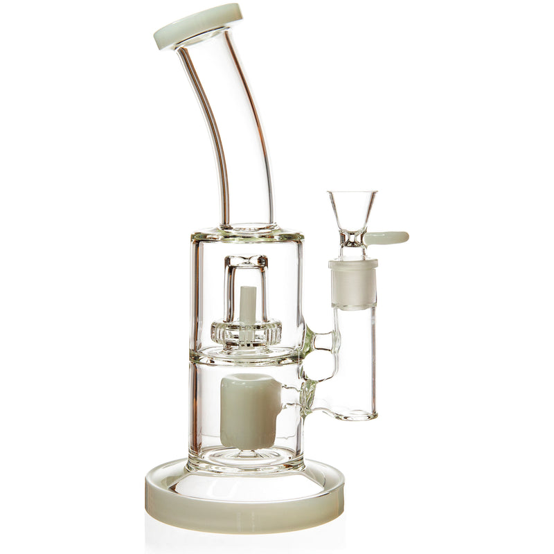 11" Rig w/ Showerhead + Hammer Perc, by Diamond Glass (free banger included) - BKRY Inc.