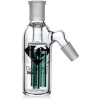 Ash Catcher w/ 14mm Joint, 45˚ Angle 3 Arm Tree Perc, by Diamond Glass
