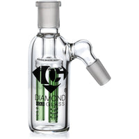 Ash Catcher w/ 14mm Joint, 45˚ Angle 3 Arm Tree Perc, by Diamond Glass