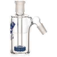 Ash Catcher w/ 14mm Joint, 45˚ Angle, Showerhead Perc, by Diamond Glass - BKRY Inc.
