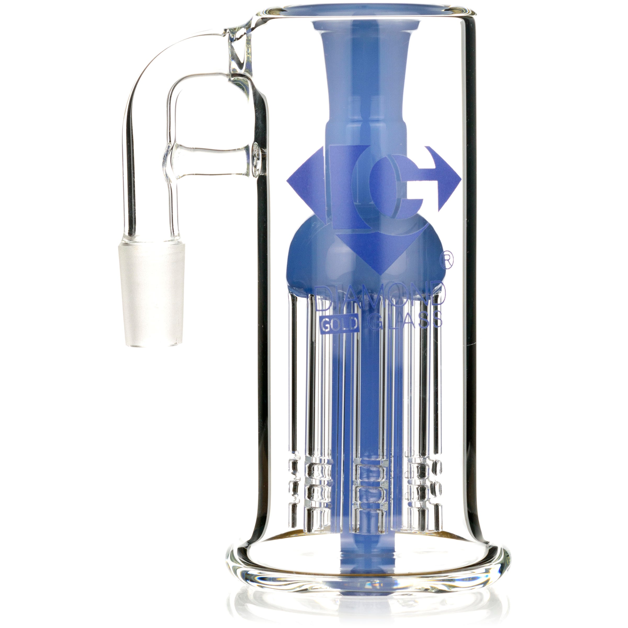 8 Arm Ash Catcher w/ 14mm Joint, 90˚ Angle, by Diamond Glass