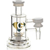 Ash Catcher w/ 14mm Joint, 90˚ Angle, Showerhead Perc, Solid Base, by Diamond Glass - BKRY Inc.