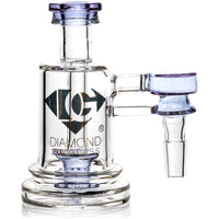 Ash Catcher w/ 14mm Joint, 90˚ Angle, Showerhead Perc, Solid Base, by Diamond Glass - BKRY Inc.