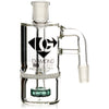 Ash Catcher w/ 14mm Joint, 90˚ Angle, Honeycomb to Showerhead, by Diamond Glass - BKRY Inc.