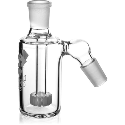 Ash Catcher w/ 18mm Joint, 45˚ Angle, Showerhead Perc, by Diamond Glass - BKRY Inc.