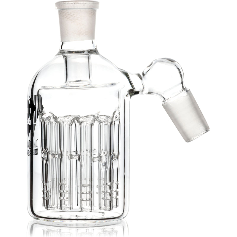 11 Arm Tree Perc Ash Catcher w/ 18mm Joint, 45˚ Angle by Diamond Glass