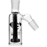 Ash Catcher w/ 18mm Joint, 45˚ Angle with Showerhead Perc, by Diamond Glass