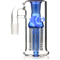 8 Arm Ash Catcher w/ 18mm Joint, 90˚ Angle, by Diamond Glass