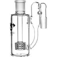 Ash Catcher w/ 18mm Joint, 90˚ Angle, Matrix + Recycler Perc, by Diamond Glass - BKRY Inc.