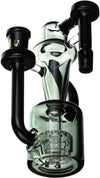 Color Recycler Ash Catcher w/ 14mm Joint, 90˚ Angle, by MK100 Glass