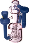 Color Recycler Ash Catcher w/ 14mm Joint, 90˚ Angle, by MK100 Glass