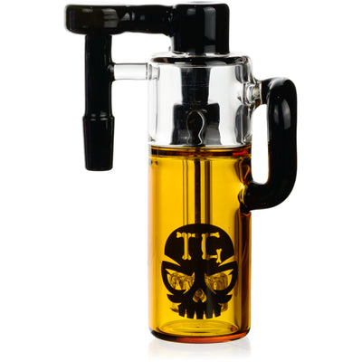 Color Tube Ash Catcher w/ 14mm Joint, 90˚ Angle, by Toxic Glass - BKRY Inc.