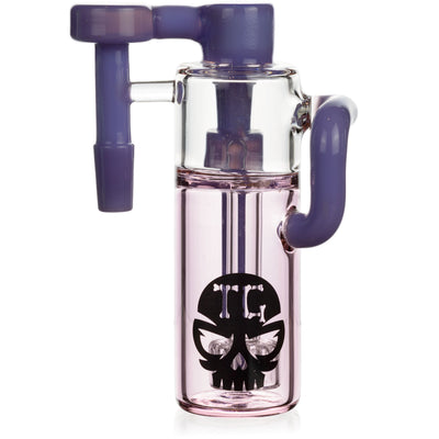 Color Tube Ash Catcher w/ 14mm Joint, 90˚ Angle, by Toxic Glass - BKRY Inc.