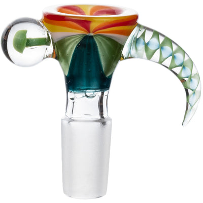 14mm Zebra Horn Screen Bowl, by Diamond Glass - BKRY Inc.