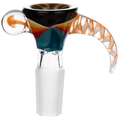 14mm Zebra Horn Screen Bowl, by Diamond Glass - BKRY Inc.