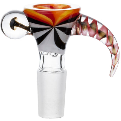 14mm Zebra Horn Screen Bowl, by Diamond Glass - BKRY Inc.