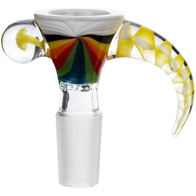 14mm Zebra Horn Screen Bowl, by Diamond Glass - BKRY Inc.