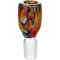 18mm Reversal Wigwag Heady Long Male Bowl - BKRY Inc.