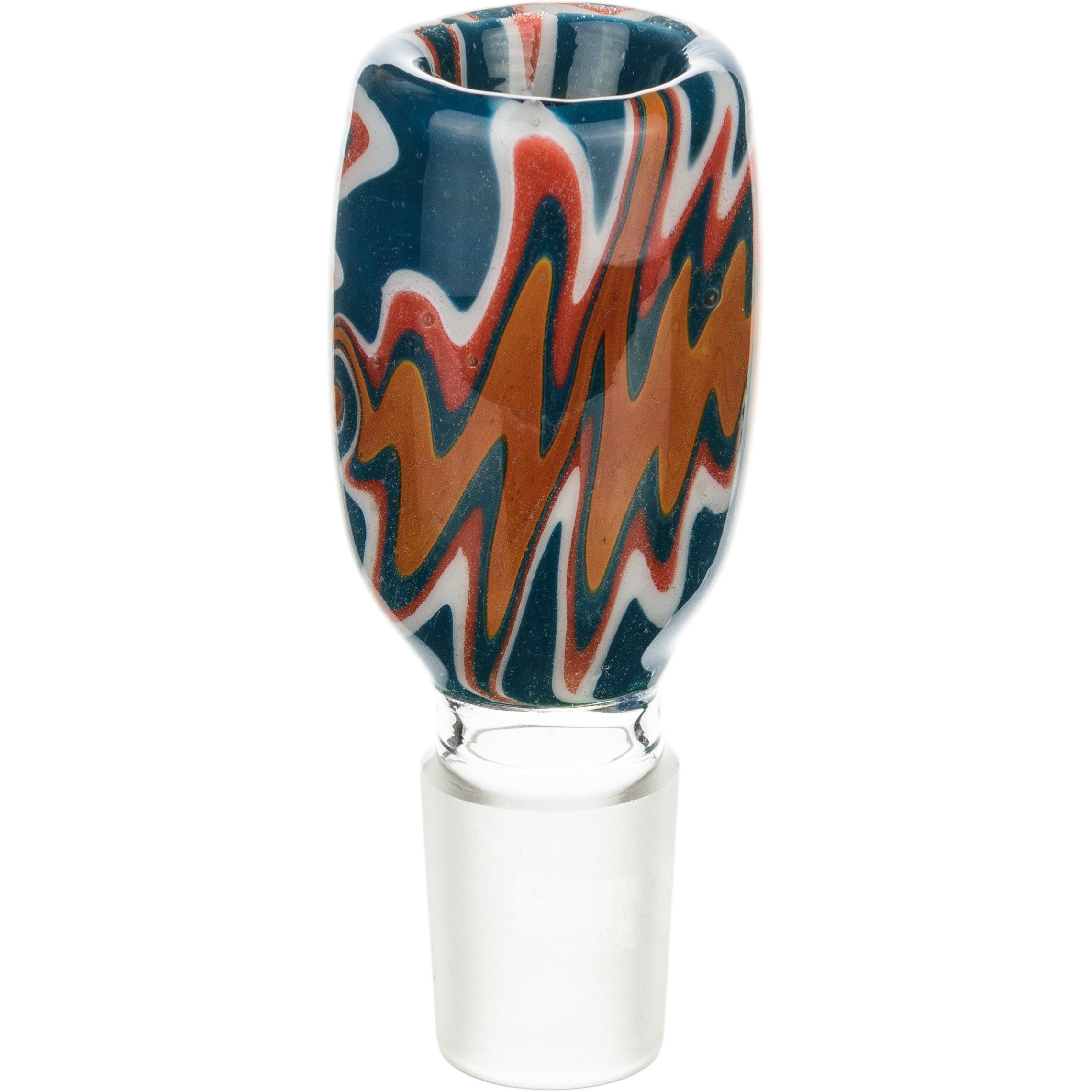 18mm Reversal Wigwag Heady Long Male Bowl - BKRY Inc.