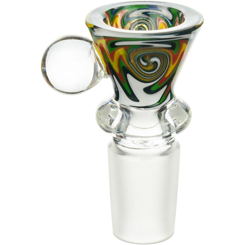 18mm Funnel Reversal Male Bowl with Marble - BKRY Inc.
