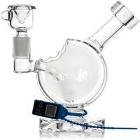 6" Cookie Bite Bubbler, by Cookies Glass