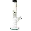 15" Straight Tube Bong w/ Single Chamber 8-Arm Tree Perc, by Diamond Glass - BKRY Inc.