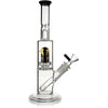 11" Straight Tube Skinny Neck Bong w/ Showerhead UFO Perc + Splashguard, by Diamond Glass - BKRY Inc.