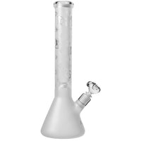 15" Heavy 7mm Beaker Bong Sandblasted Frosted, by Diamond Glass - BKRY Inc.