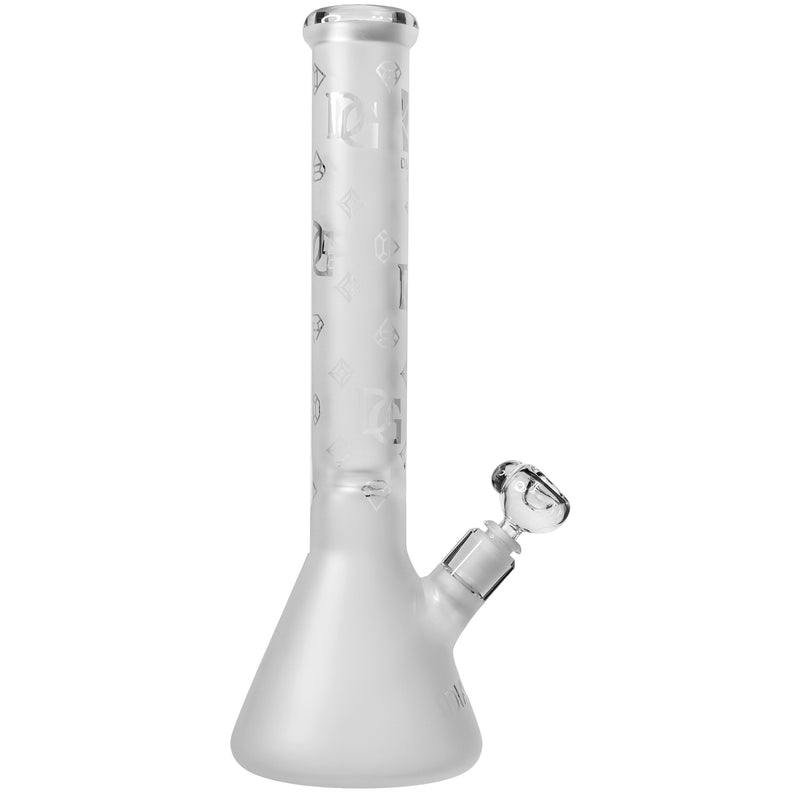 15" Heavy 7mm Beaker Bong Sandblasted Frosted, by Diamond Glass - BKRY Inc.