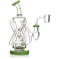 6" Mini Hourglass Recycler Rig, by Lollipop