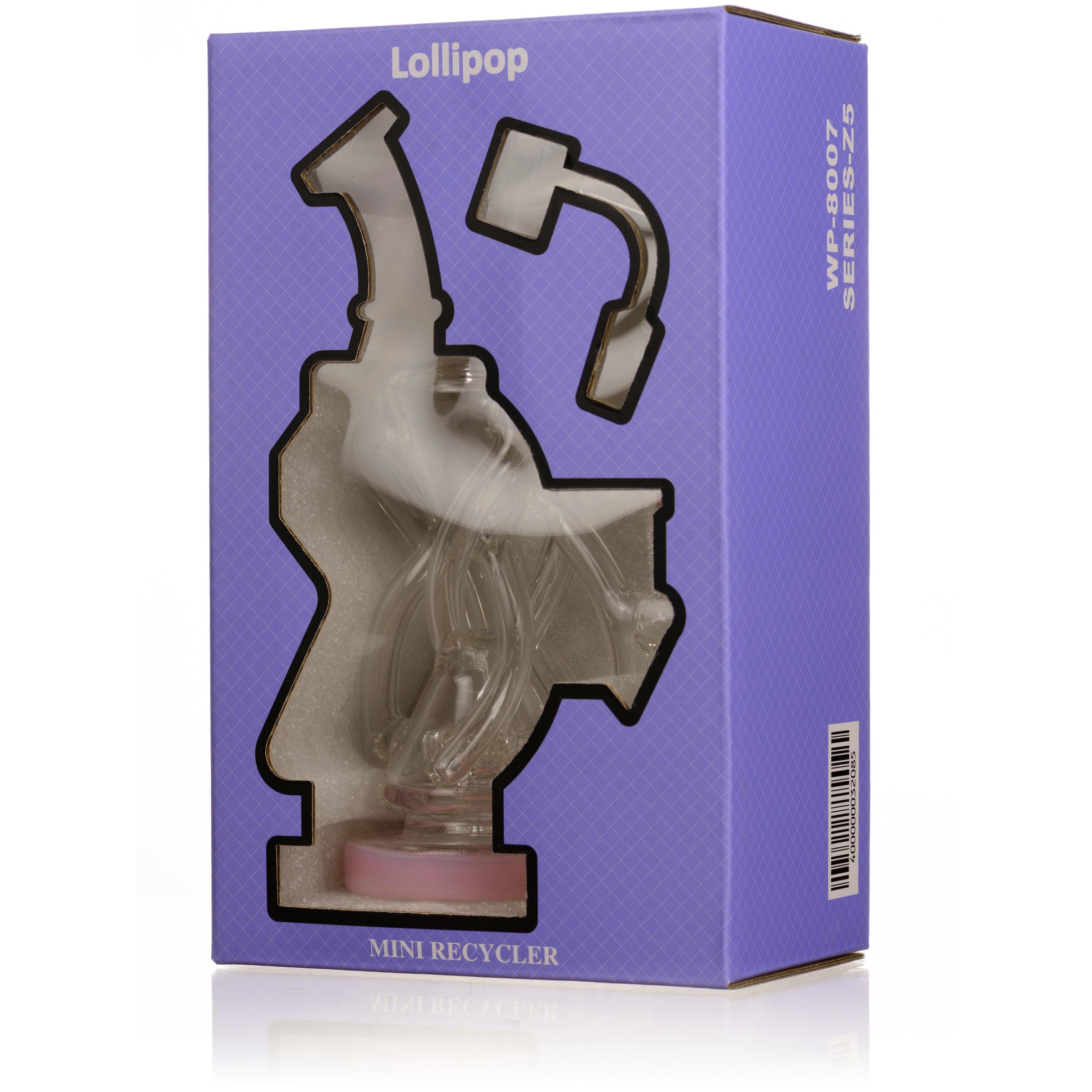 6" Mini Hourglass Recycler Rig, by Lollipop