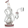 6" Mini Hourglass Recycler Rig, by Lollipop