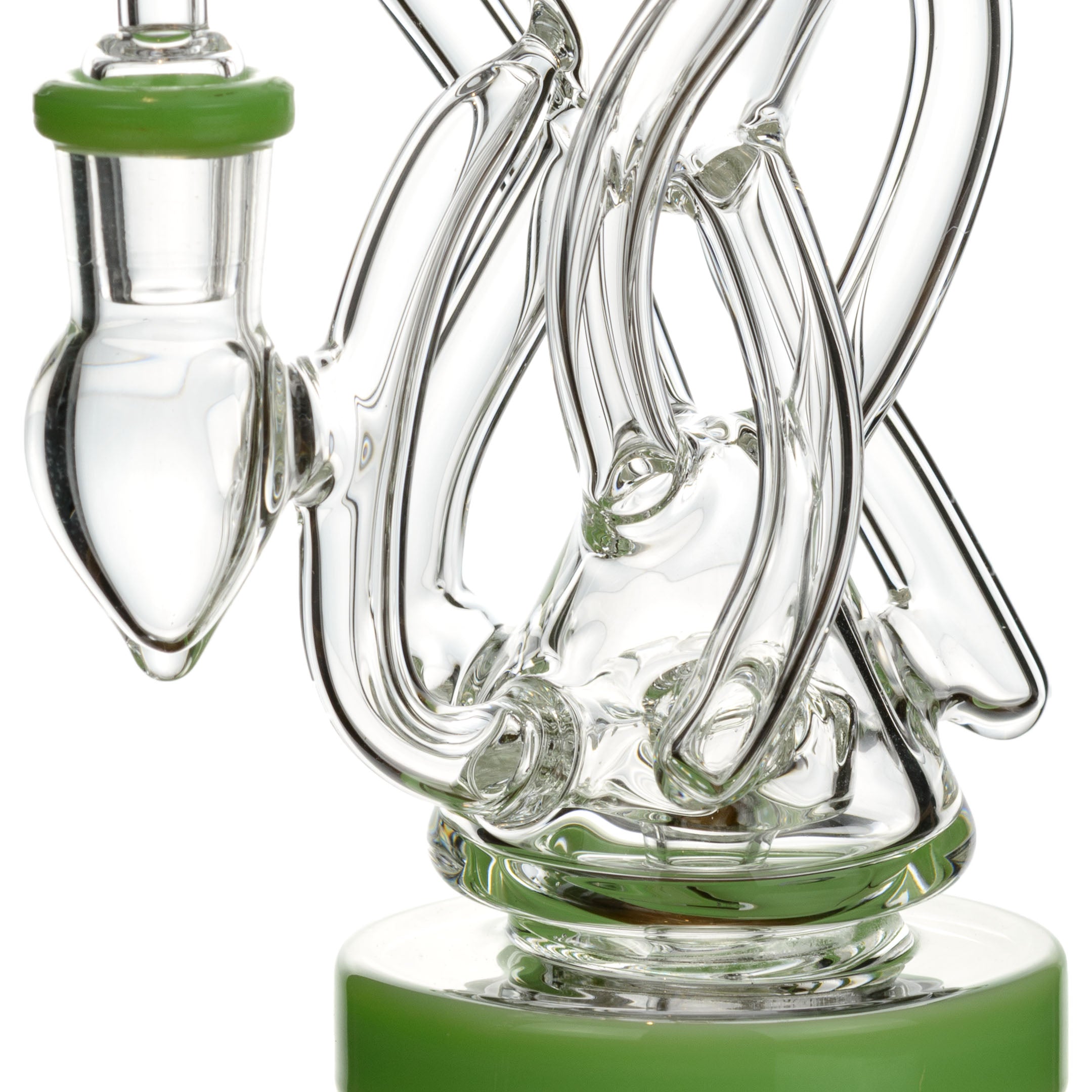 6" Mini Hourglass Recycler Rig, by Lollipop