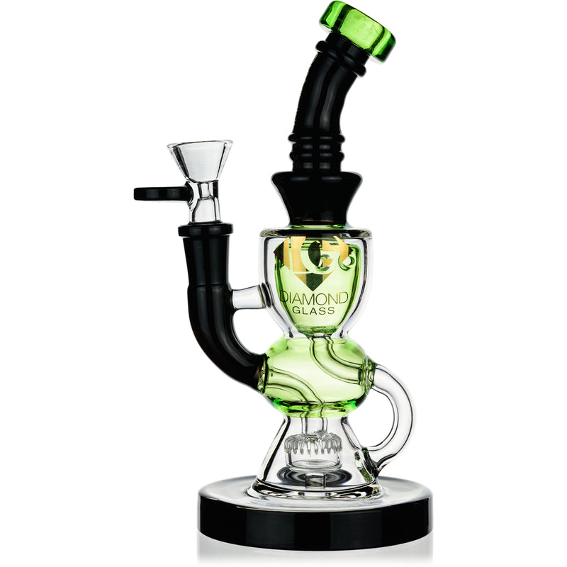 Incycler Rig, by Diamond Glass (free banger included) - BKRY Inc.