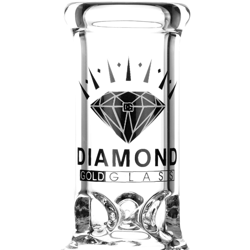 8" Showerhead Beaker Bong w/ ice pinch, by Diamond Glass - BKRY Inc.