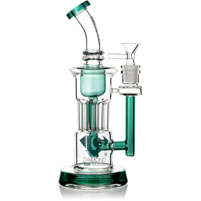 9” Pillar Percolator Rig, by Diamond Glass (free banger included) - BKRY Inc.