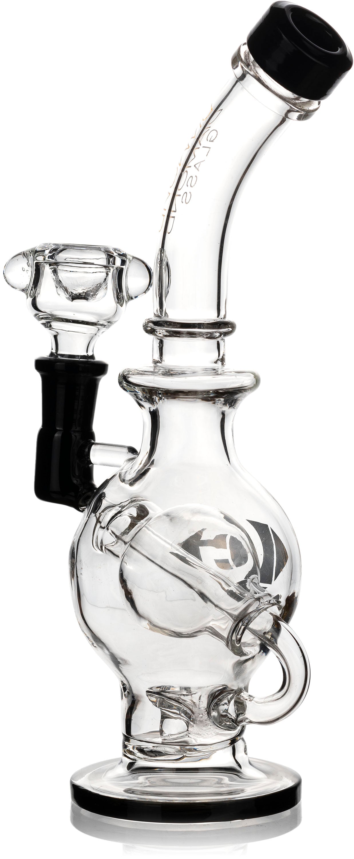 10" Orb Recycler Rig, by Diamond Glass (free banger included)