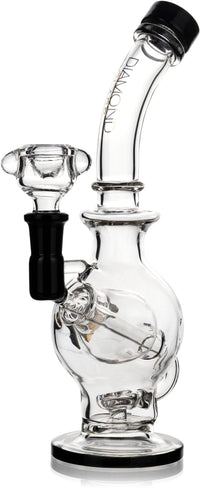 10" Orb Recycler Rig, by Diamond Glass (free banger included)