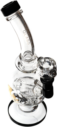 10" Orb Recycler Rig, by Diamond Glass (free banger included)