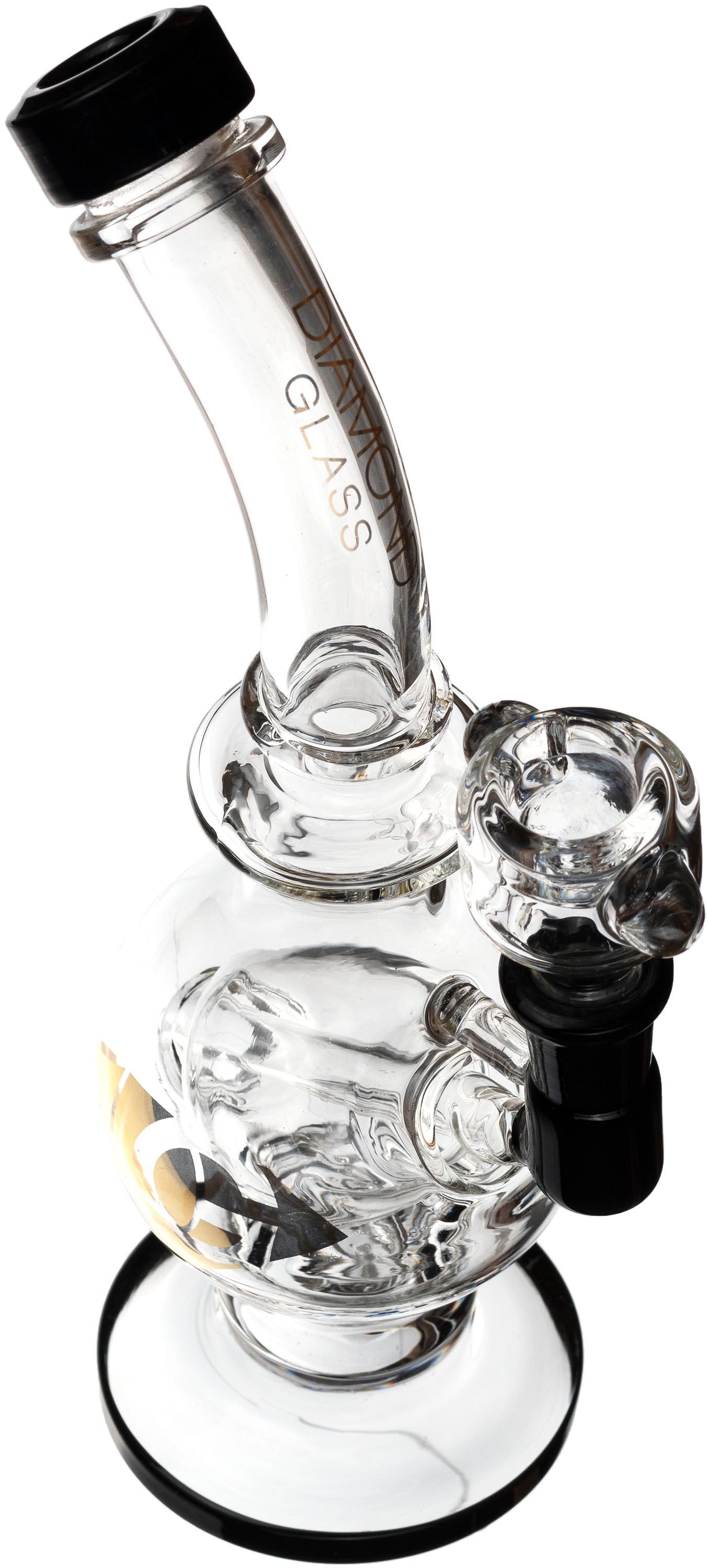 10" Orb Recycler Rig, by Diamond Glass (free banger included)