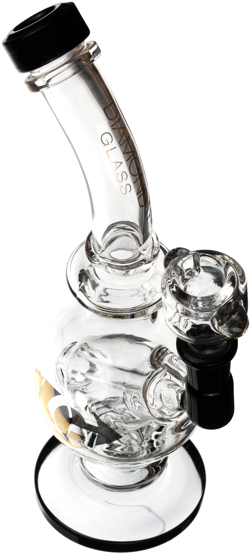 10" Orb Recycler Rig, by Diamond Glass (free banger included)