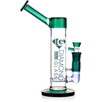 11" Inline Drag Bubbler Rig, by Diamond Glass