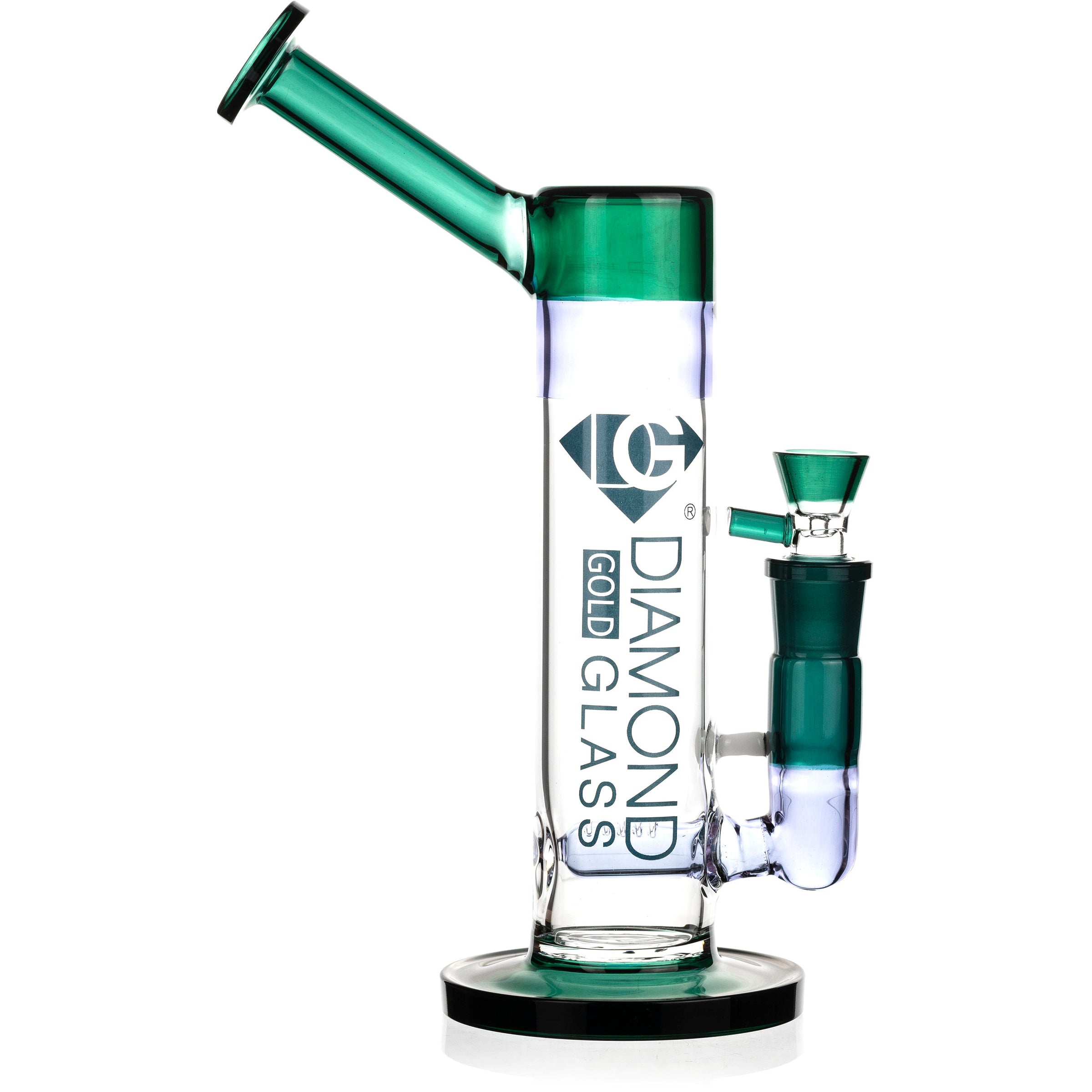 11" Inline Drag Bubbler Rig, by Diamond Glass