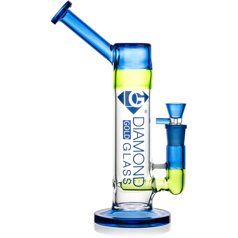 11" Inline Drag Bubbler Rig, by Diamond Glass