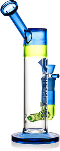 11" Inline Drag Bubbler Rig, by Diamond Glass