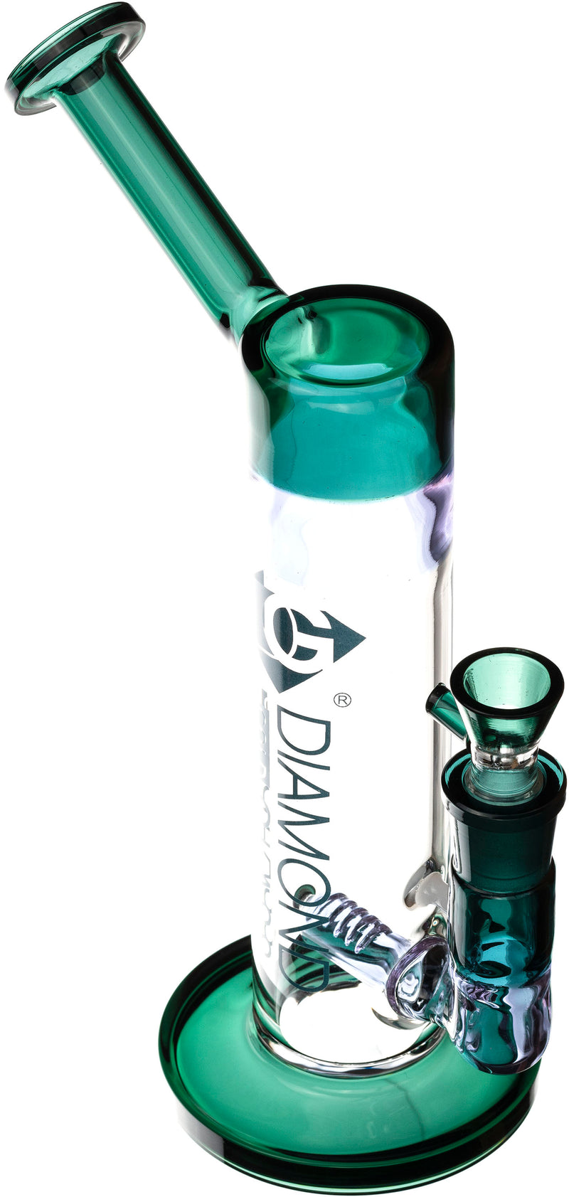 11" Inline Drag Bubbler Rig, by Diamond Glass