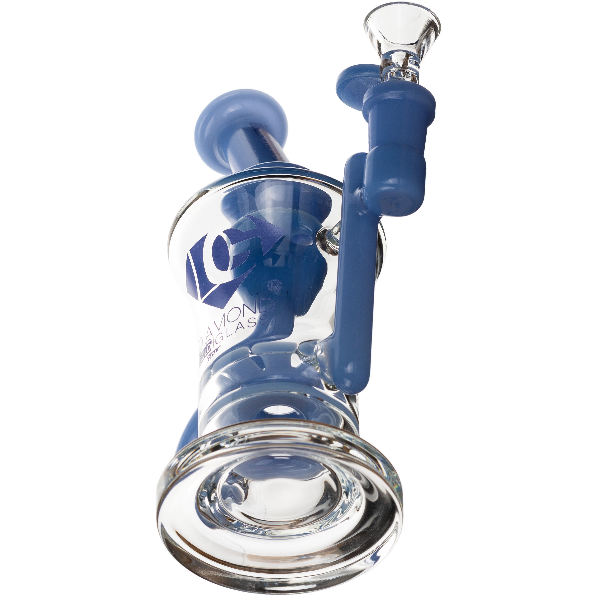 7” Ratchet Incycler Rig, by Diamond Glass (free banger included) - BKRY Inc.