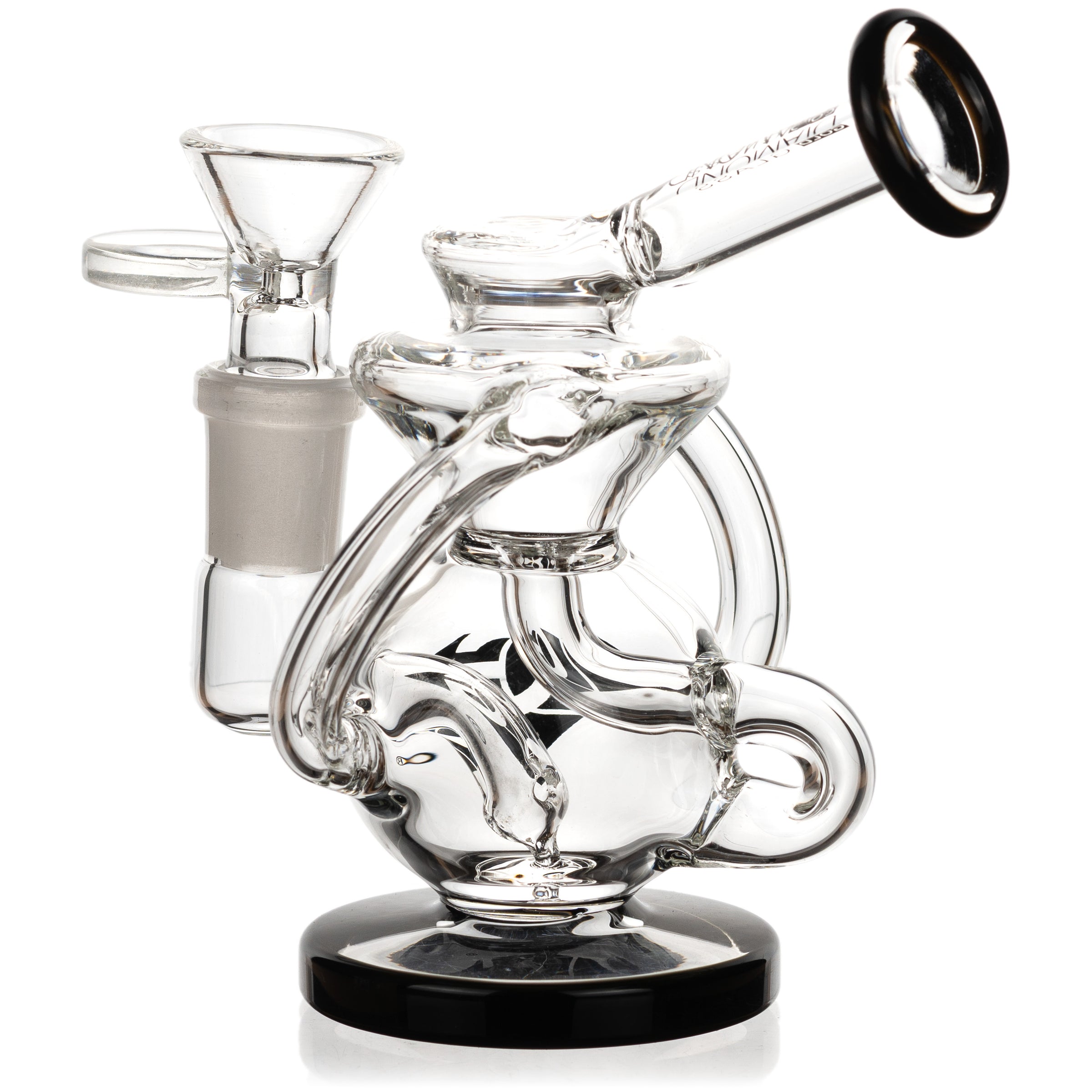 5” Mini Recycler Rig, by Diamond Glass (free banger included) - BKRY Inc.
